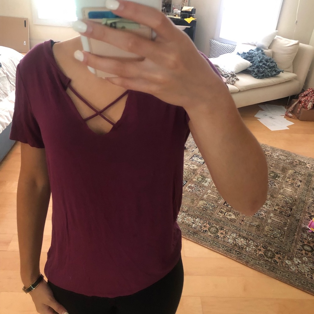 Maroon top - Picture 2 of 2